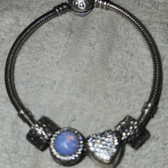 Pandora Sterling Silver Charm Bracelet - Picture 1 of 4